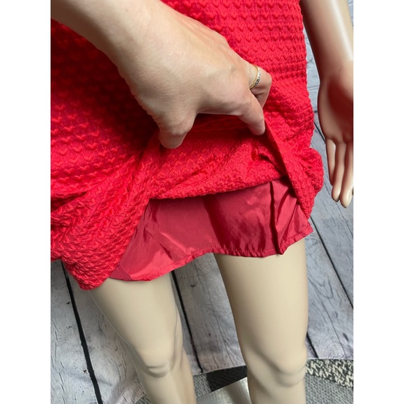 NWT New $440 Maje Red Roucoul Heart Embroidered Dress Size 1 US S - Picture 14 of 15